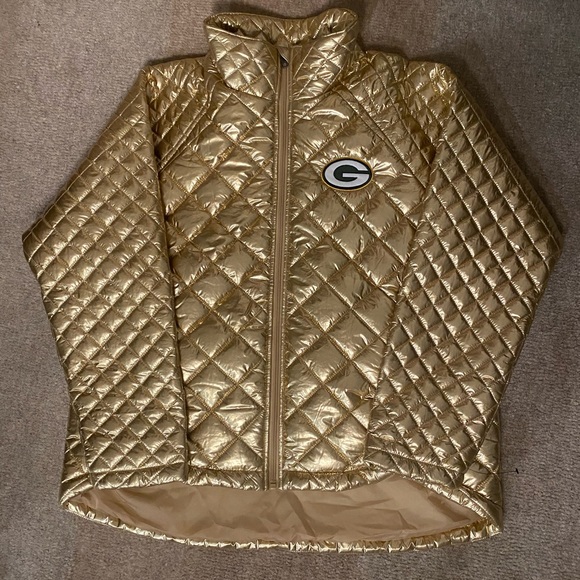 Green Bay Packers Puffer Women's Jacket - Picture 1 of 3